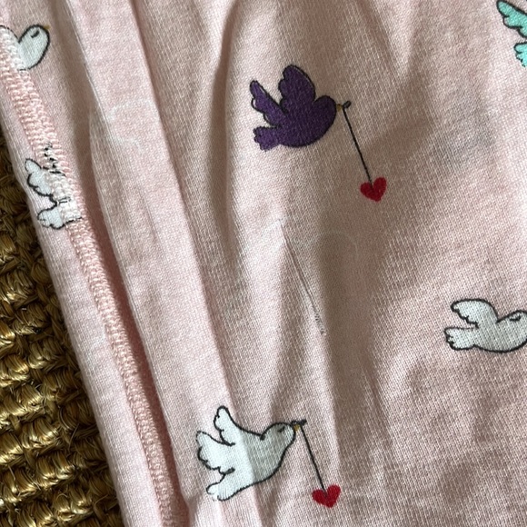 Hannah Andersson Baby Girl Pink Pajama Onsie with Matching Socks - Picture 4 of 4